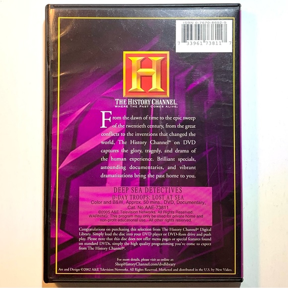 D-Day Troops Lost at Sea DVD History Channel documentary 733961738117 A & E TV - Picture 2 of 3